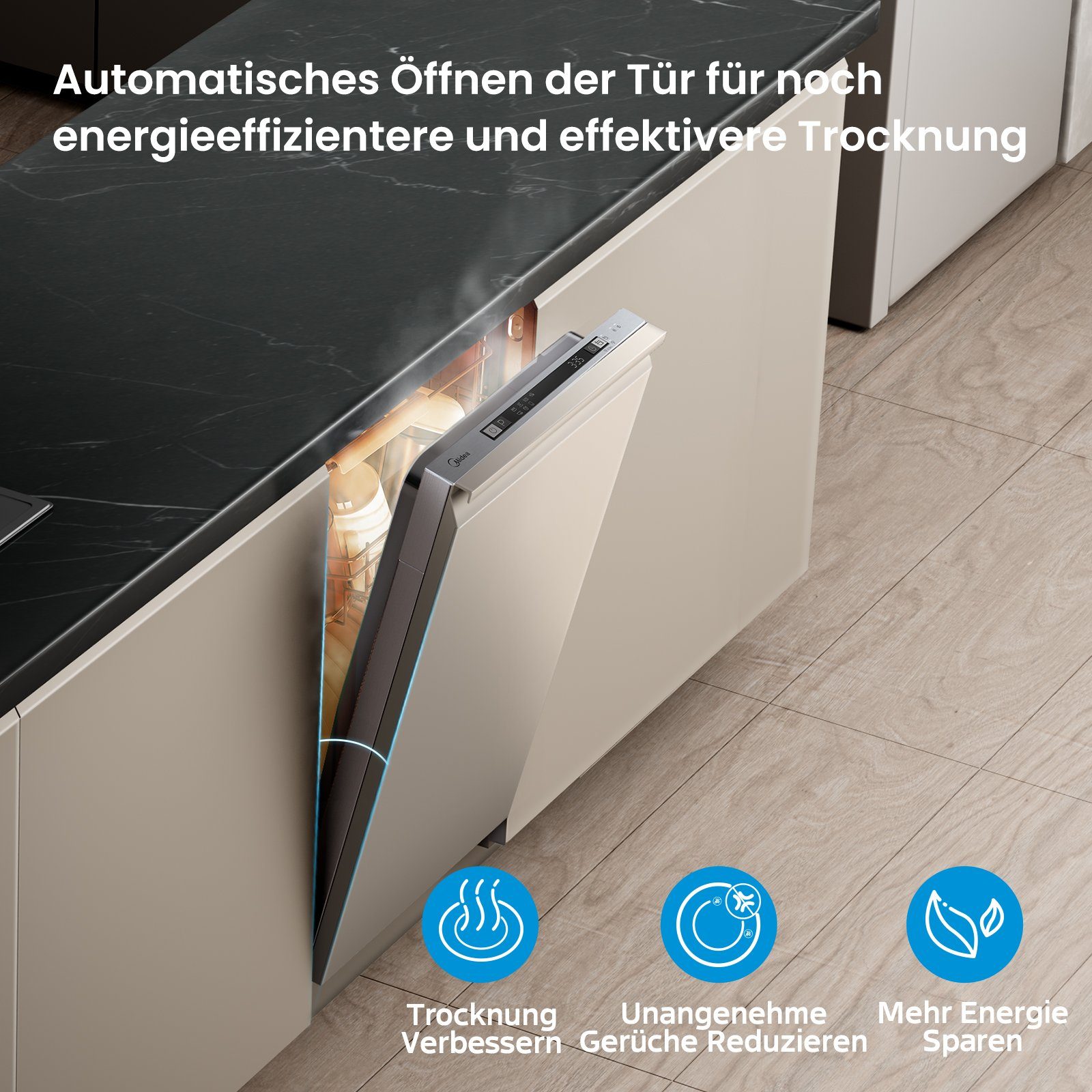 Midea vollintegrierbarer Geschirrspüler, SV 5.14K10C