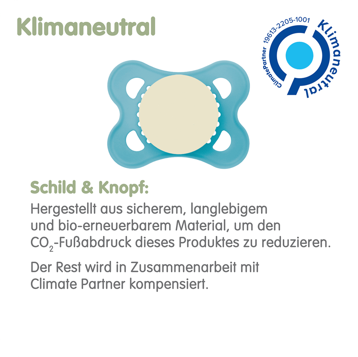 Schnuller Original Night Silikon blau/creme, 0-6 Monate, 2 St