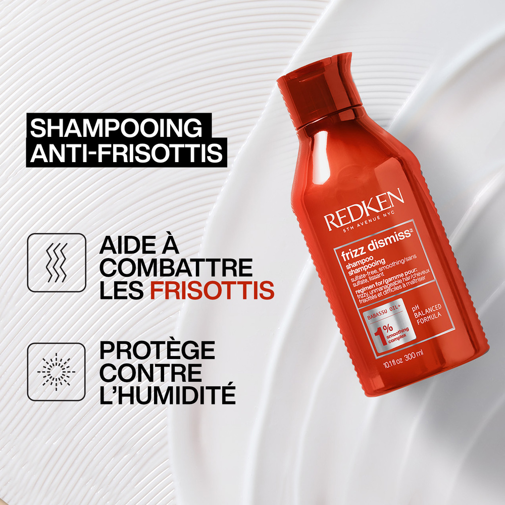 Redken Frizz Dismiss Shampoing anti-frisottis cheveux fins et cheveux épais