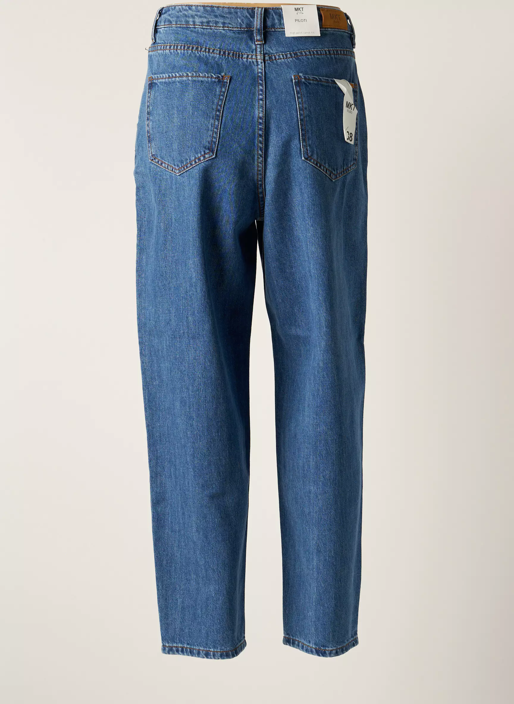 Mkt Studio Jean Mom Femme couleur bleu