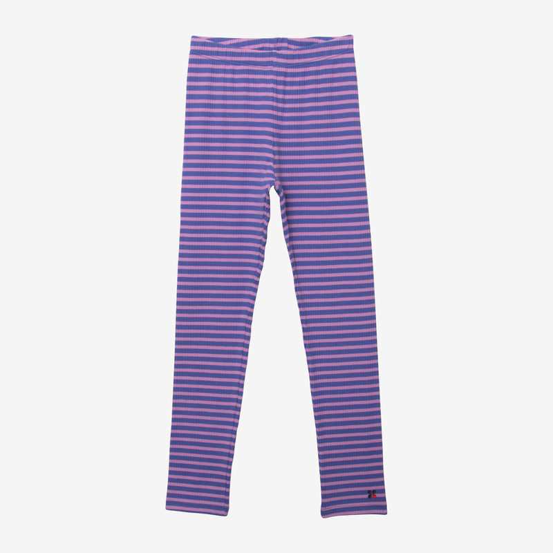 Leggings fille violet rayé Catimini