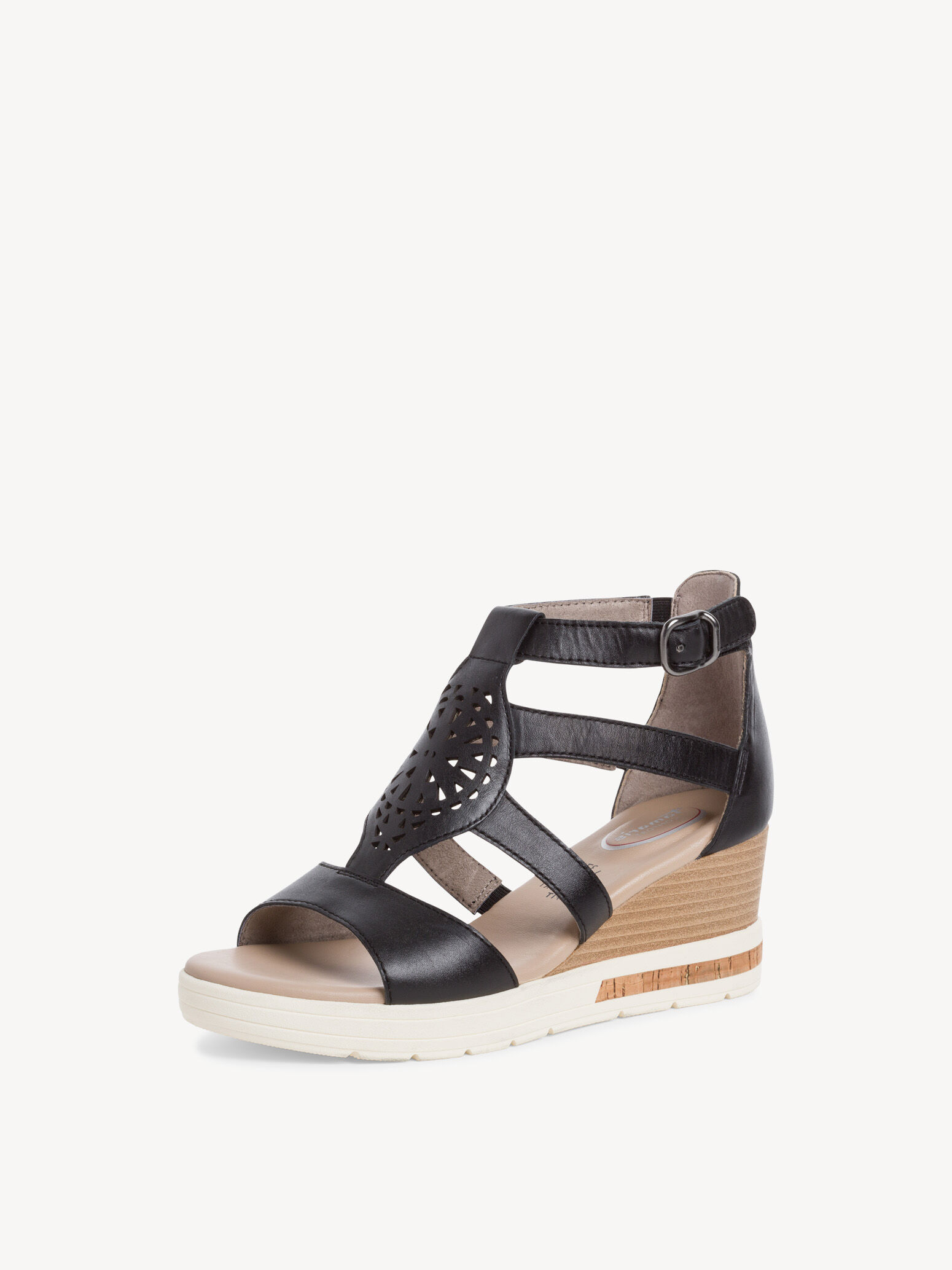 Sandale en cuir - noir