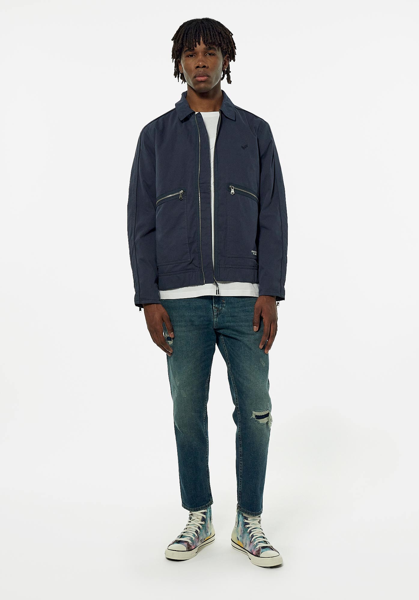 TREVI  Blouson bleu Homme