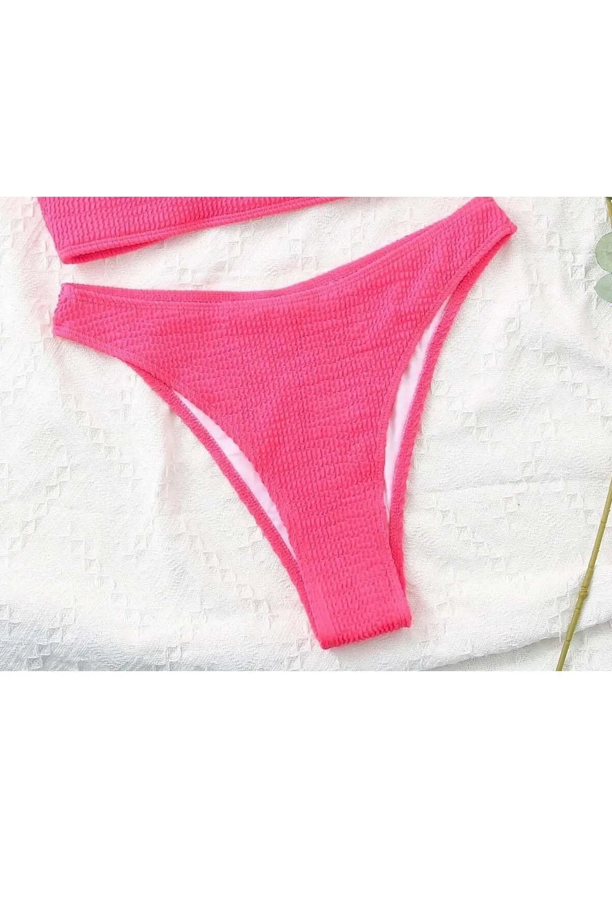 Angelsin  Bikinihose aus speziellem Rippstoff in Rosa