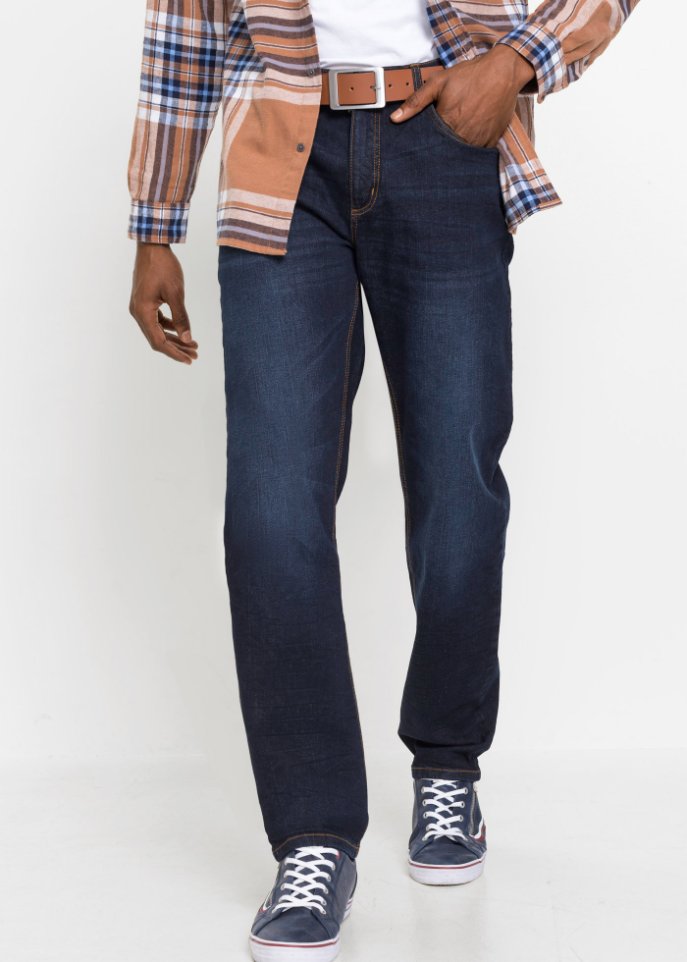 Classic Fit Stretch-Jeans, Straight