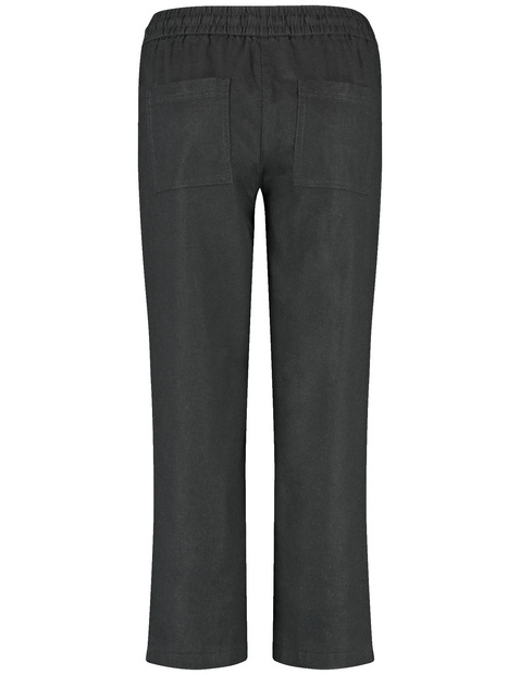 Schlupfhose Easy Fit aus Baumwoll-Leinen