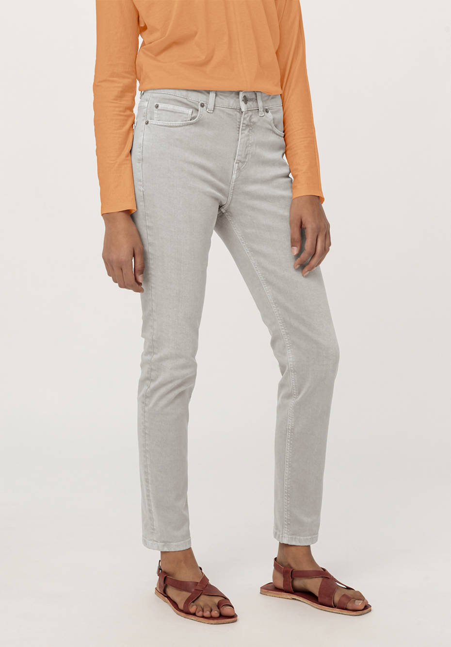Jeans High Rise Slim Fit aus Bio-Denim