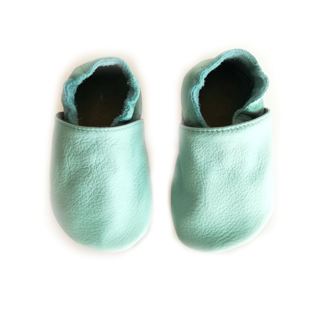 baBice Plain Light Mint Krabbelschuhe