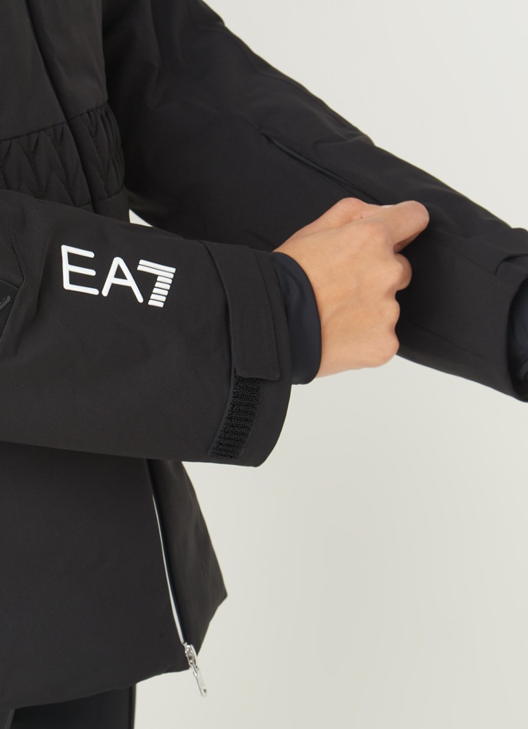 Jachetă de schi matlasată Emporio Armani cu glugă detașabilă
