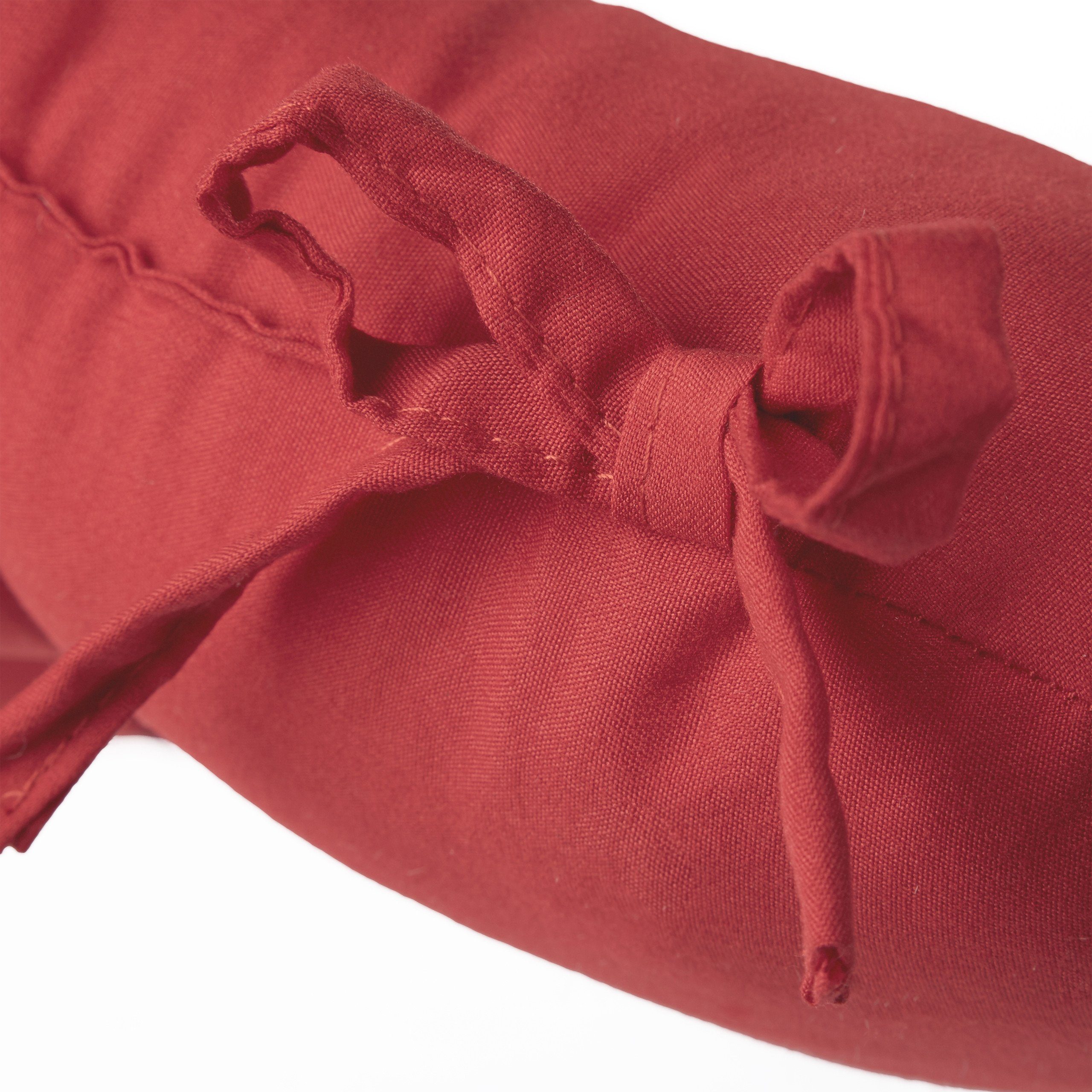 relaxdays Stuhlkissen 4 x Stuhlkissen rot