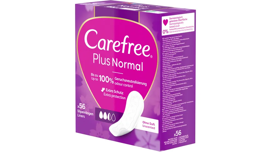 Carefree Plus Normal x56 Slipeinlagen leichter Duft