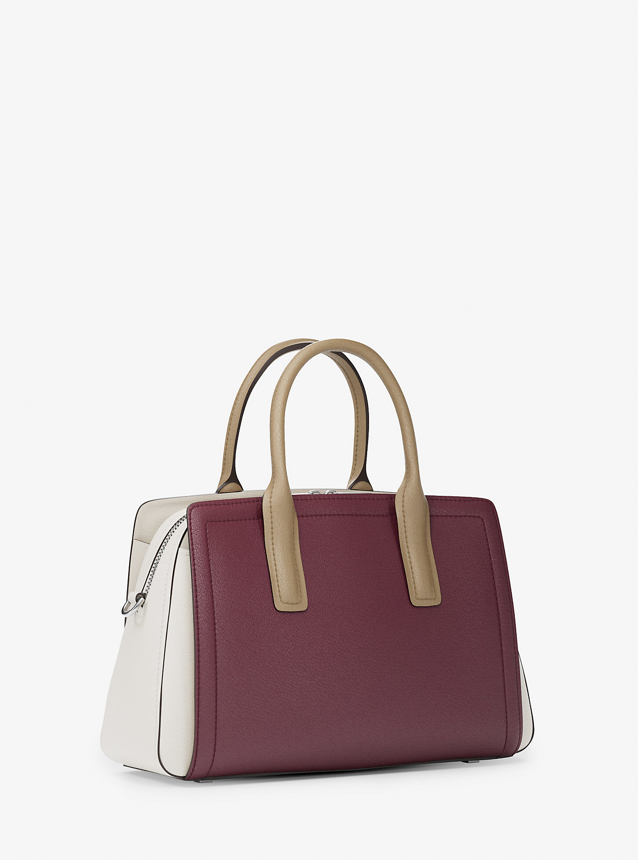Laila medium fargeblokkert skinnveske – OXBLOOD MLTI