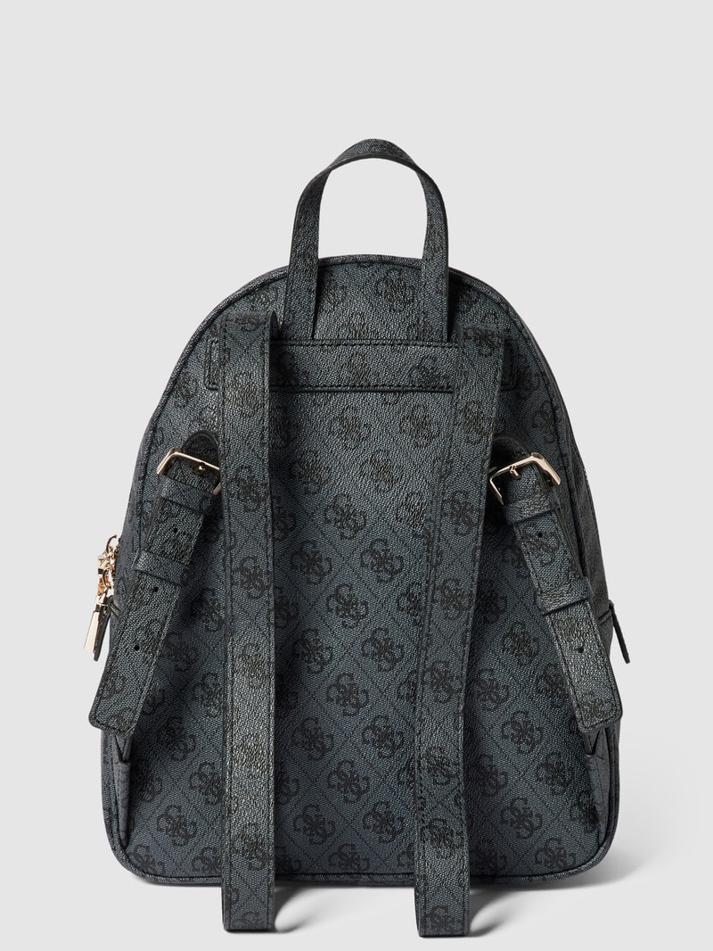 Rucksack mit Allover-Logo-Details Modell 'ECO ELEMENTS' in anthrazit