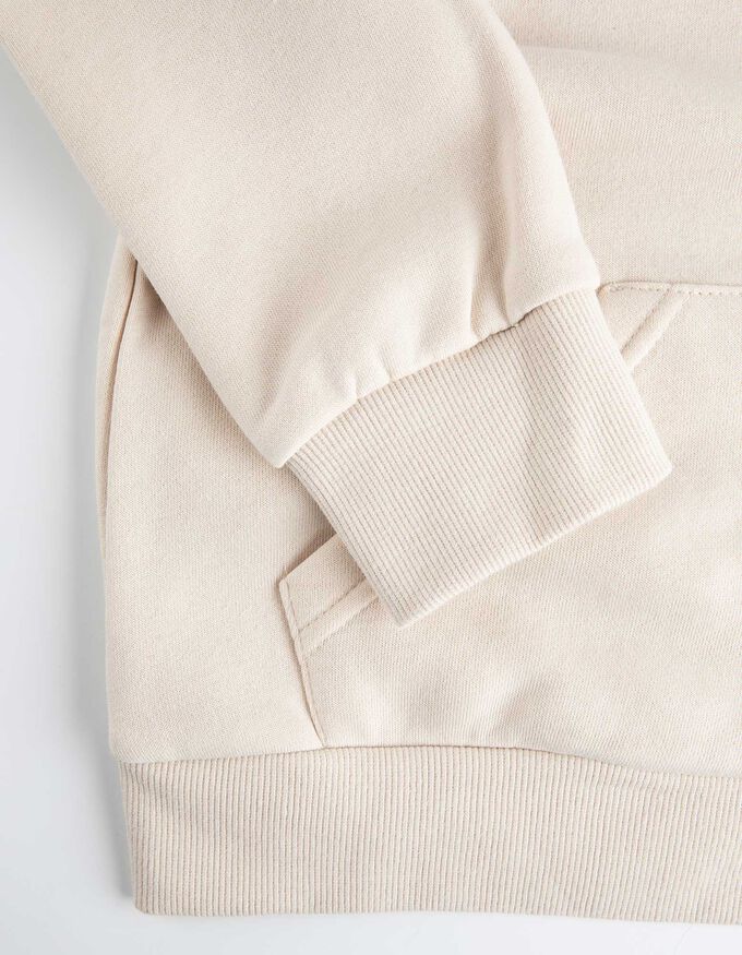 Cropped Sweatjacke - einfarbig