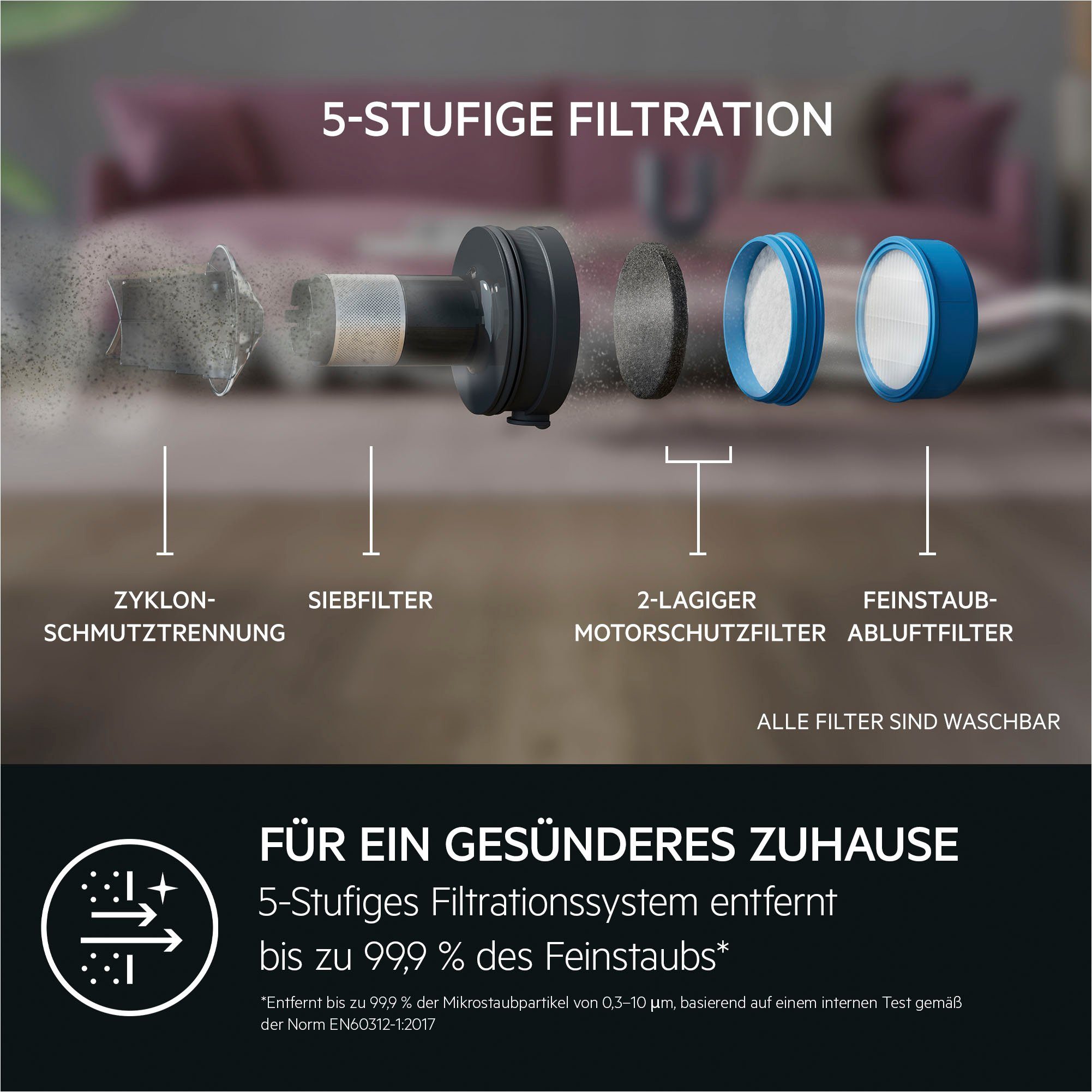 AEG Akku-Handstaubsauger ANIMAL 7000 (AP71AB14UG), beutellos, extrem leicht 2,2 kg, 60 % Recyclingmaterial, bis zu 50 Min. Laufzeit