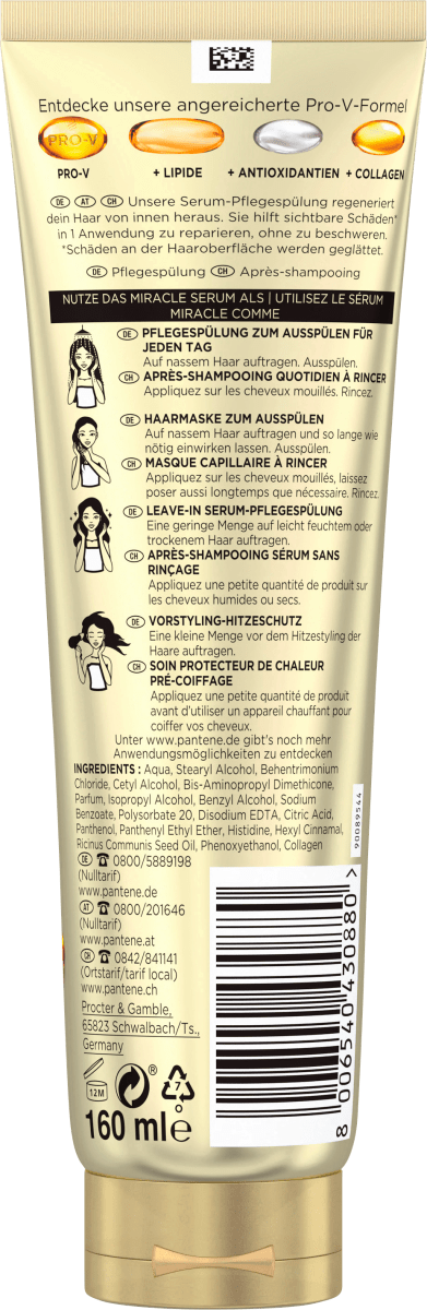 Conditioner Repair & Care, Collagen Miracle Serum, 160 ml