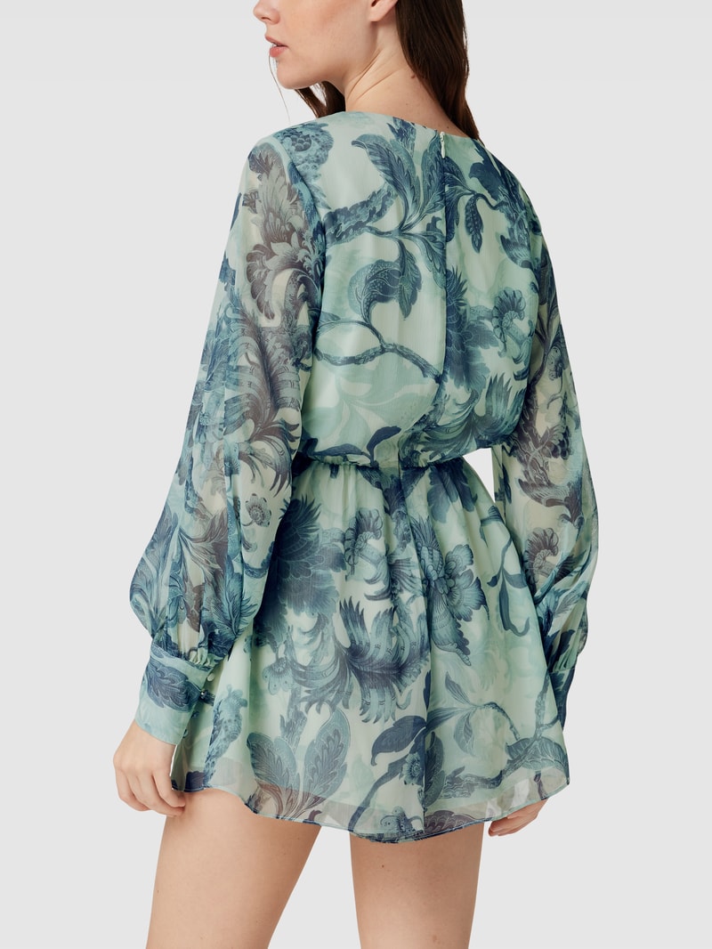 Jumpsuit mit floralem Muster Modell 'CANDIS' in bleu