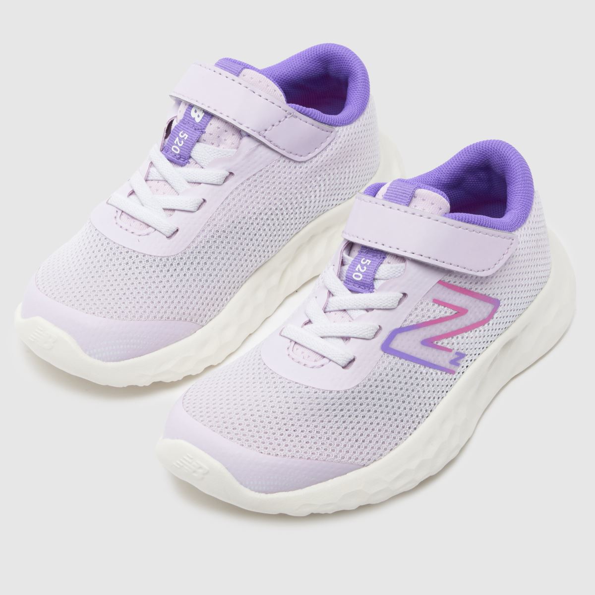 New Balance vita & lila 520 v8 v flickor småbarnsskor
