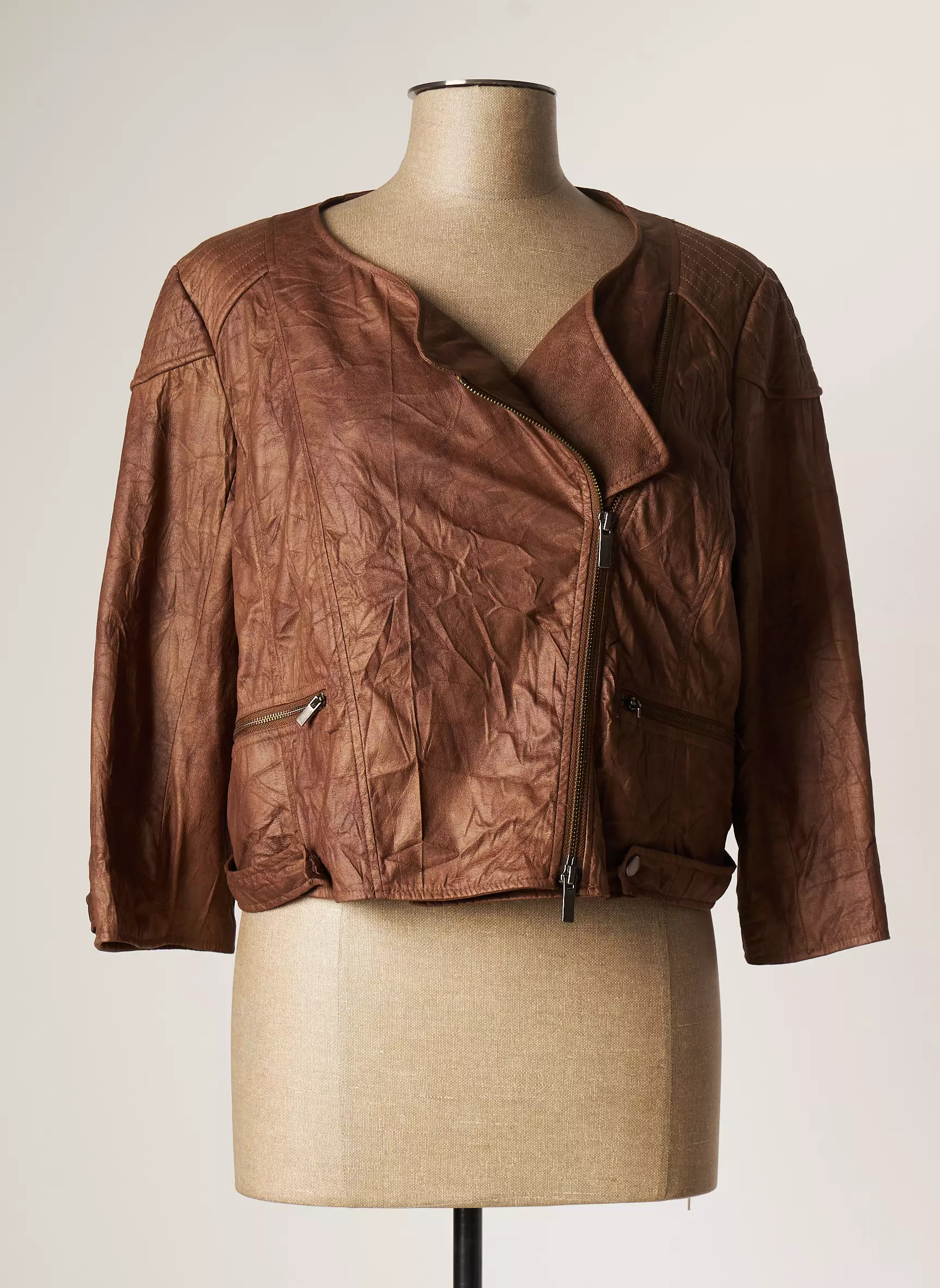 Lauren Vidal Vestesimilicuir Femme couleur marron