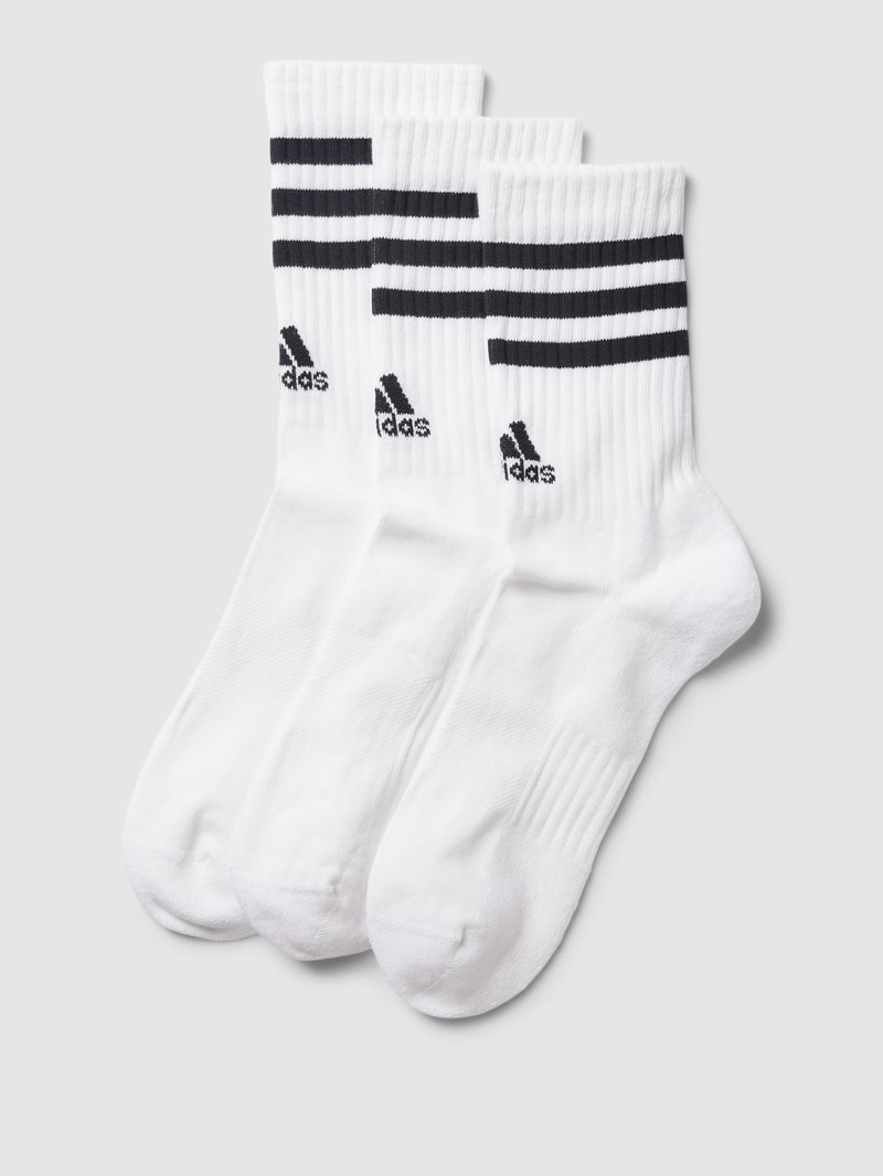 Socken mit Label-Stitching im 3er-Pack in weiß