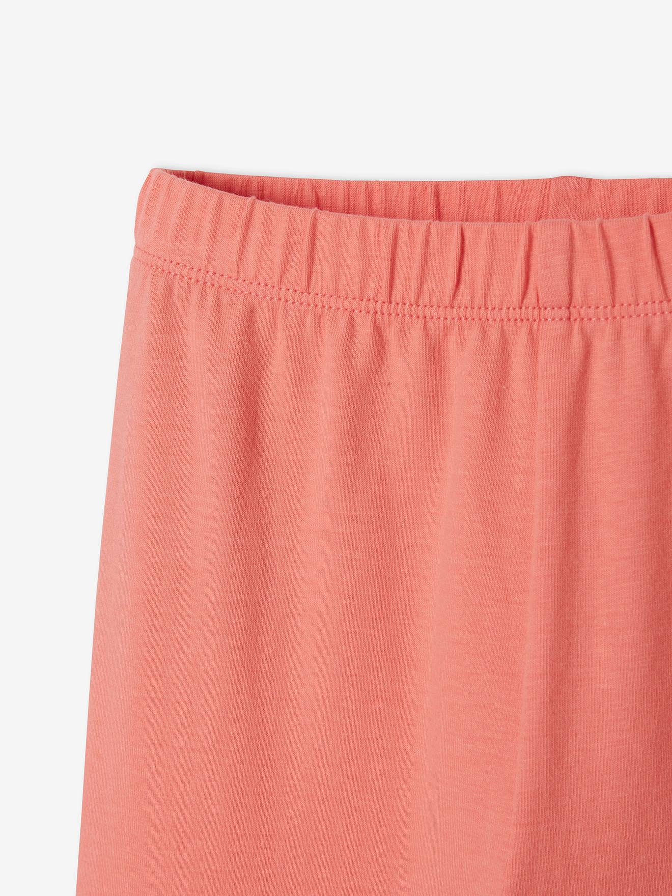Legging Basics fille mi-mollets corail