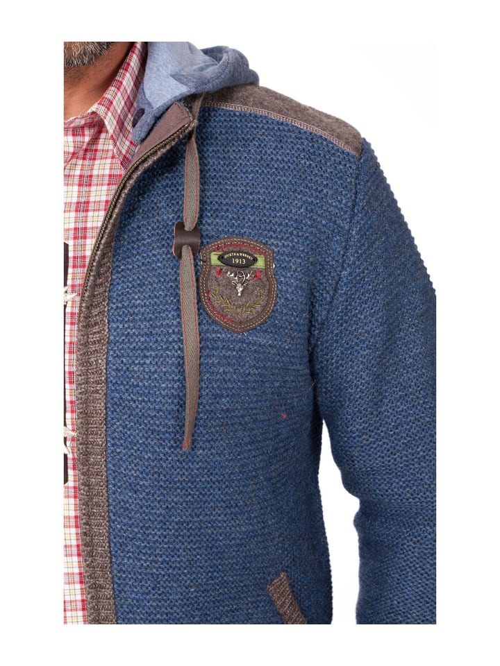 Spieth & Wensky Strickjacke DAKAR in jeansblau günstig kaufen