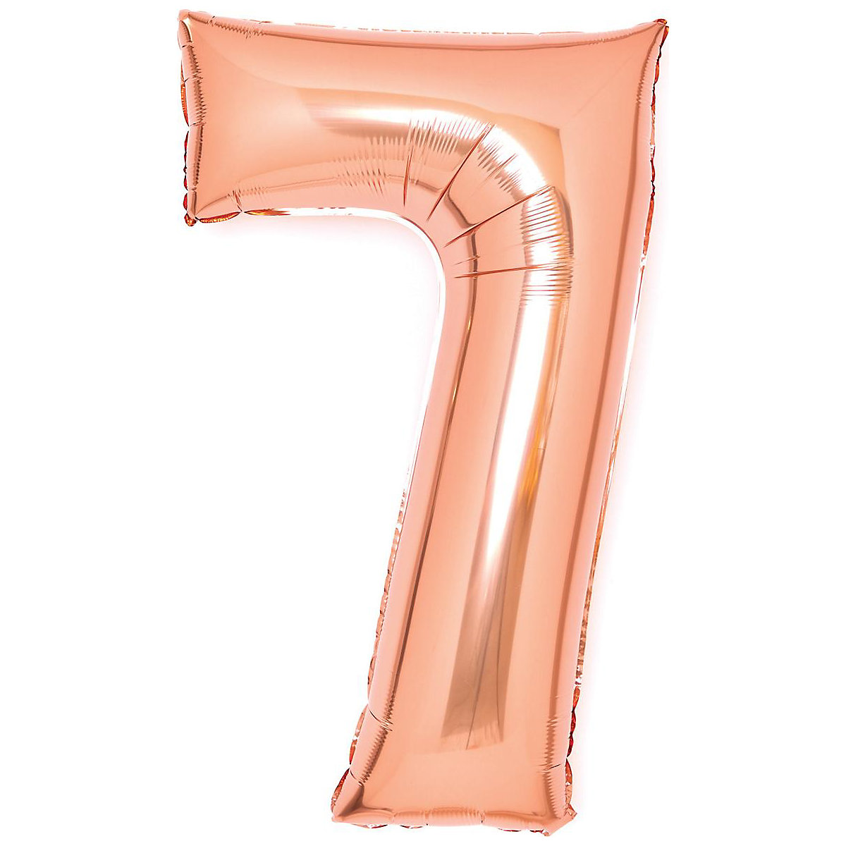 Folienballon Zahl 7 medium 61x85cm roségold