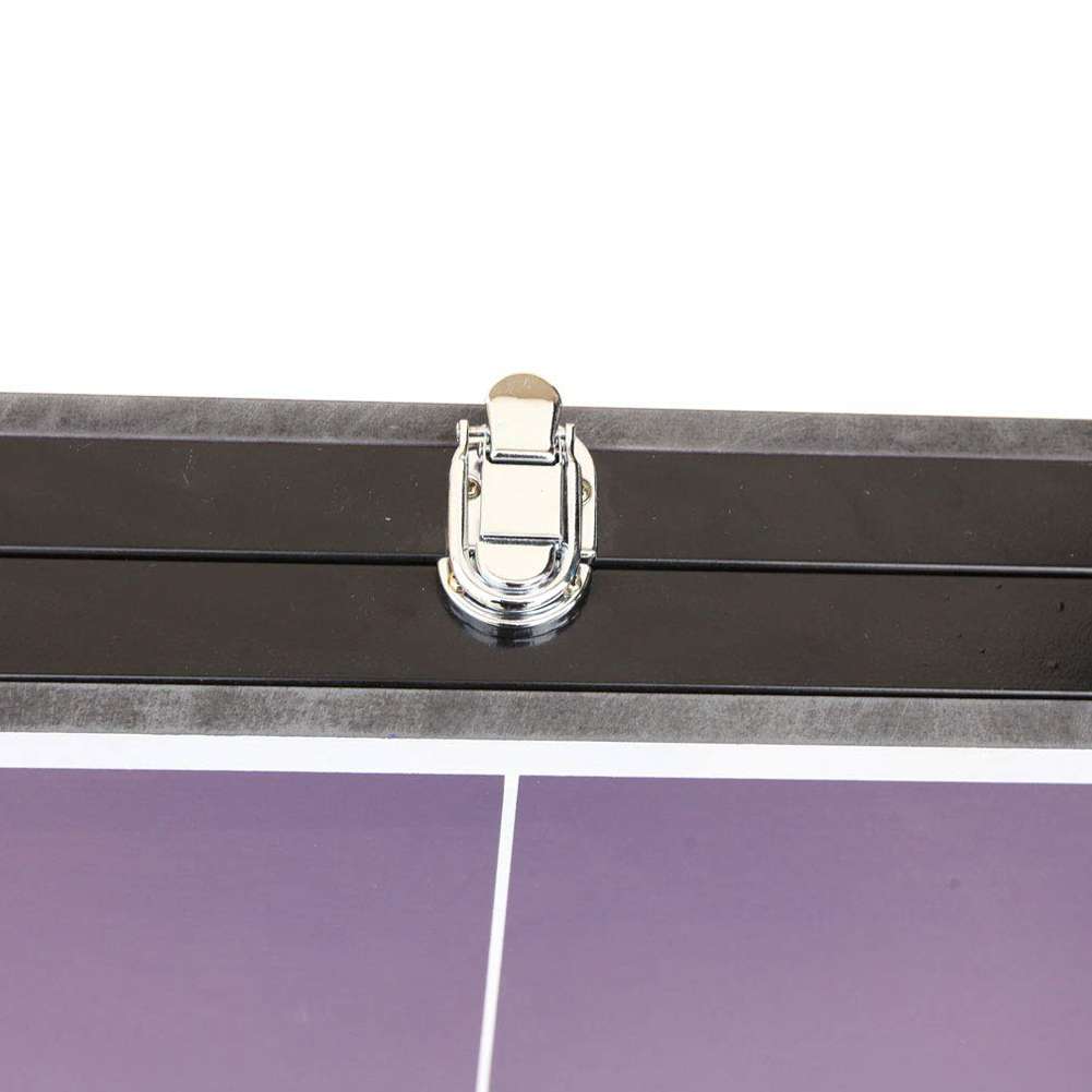 MUWO Indoor faltbare Mini Tischtennisplatte 137 x 76 cm blau