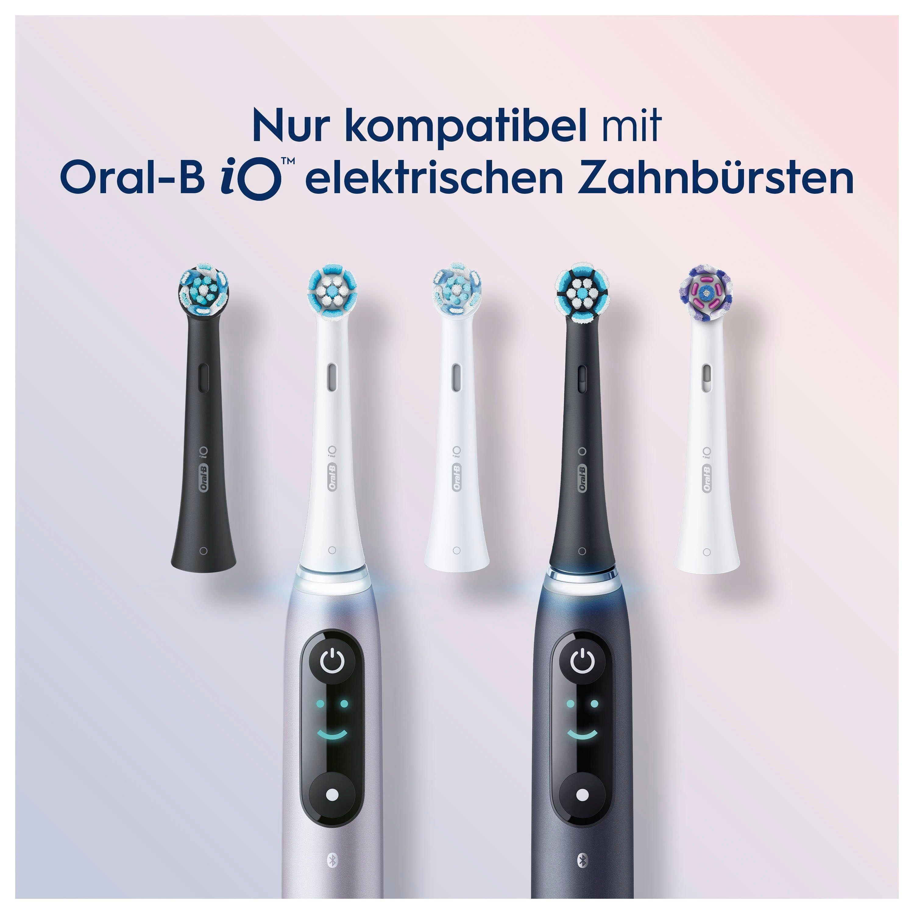 Oral-B Aufsteckbürste iO, Sanfte Reinigung für elektrische Zahnbürste, 6 Stück