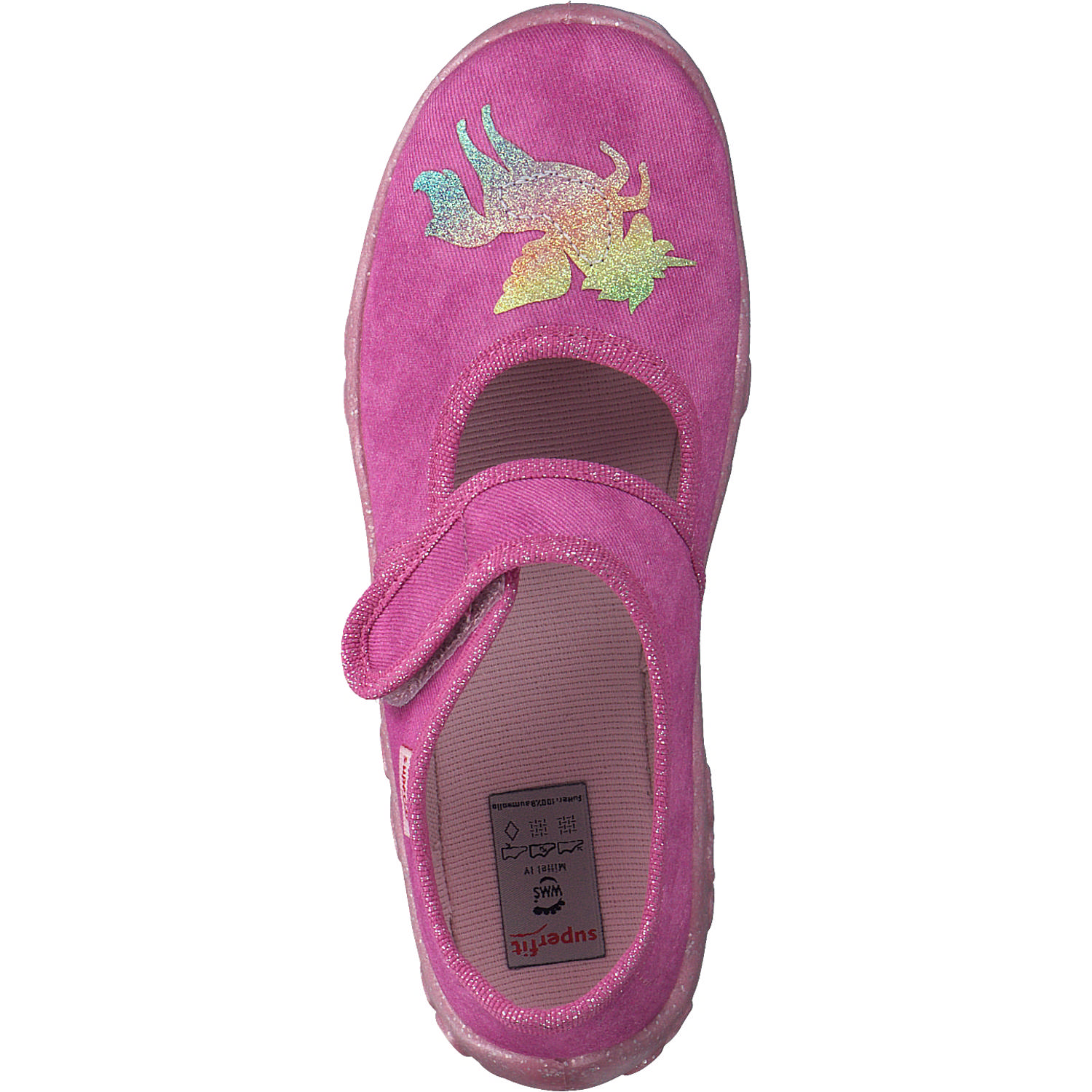 Superfit BONNY 00281, Hausschuhe, Kinder, Rosa (Einhorn)