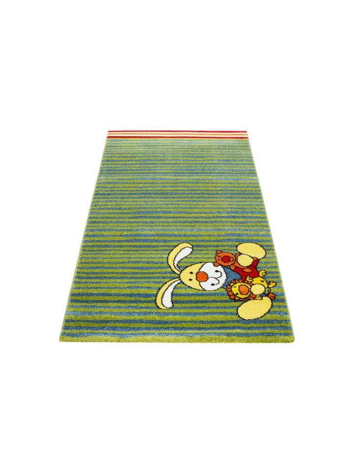 Sigikid Kinderteppich Semmel Bunny in grün blau günstig kaufen 80 x 150 cm