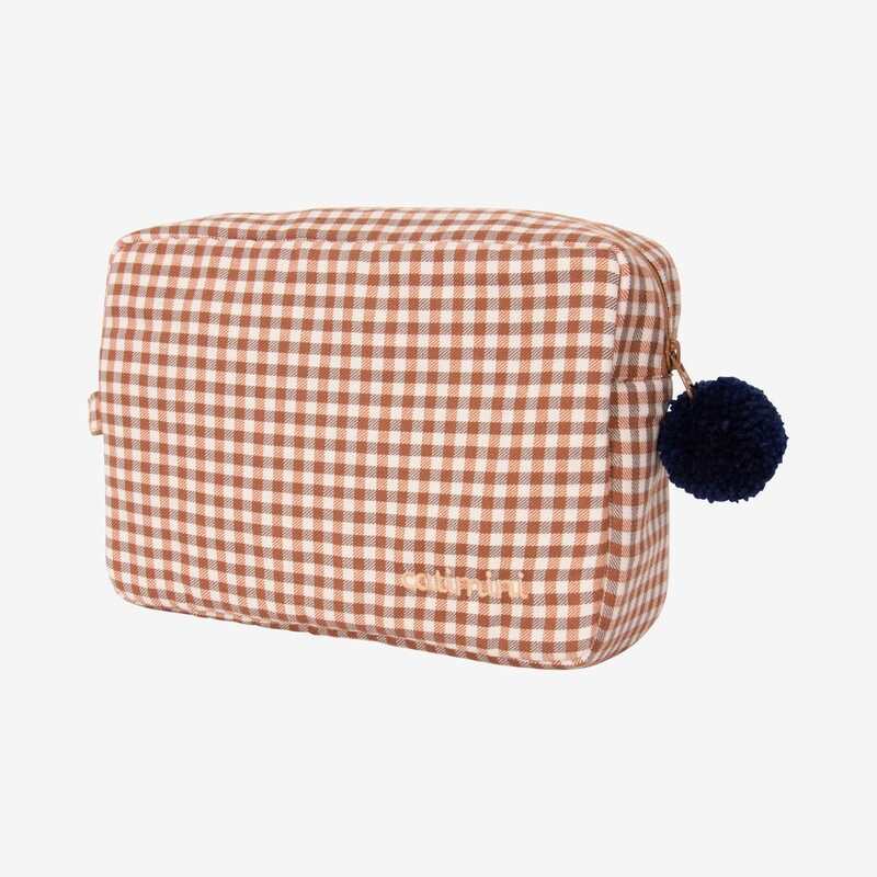 Trousse de toilette bébé vichy beige Catimini