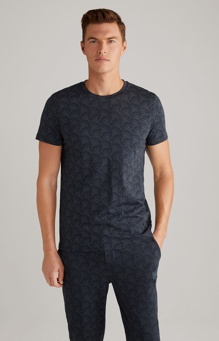 Loungewear T-Shirt in Dunkelblau
