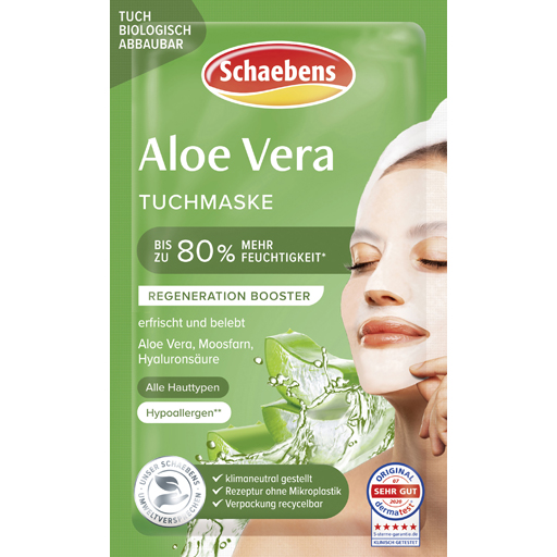 SCHAEBENS Aloe Vera Tuchmaske  1 St  Gesichtsmaske