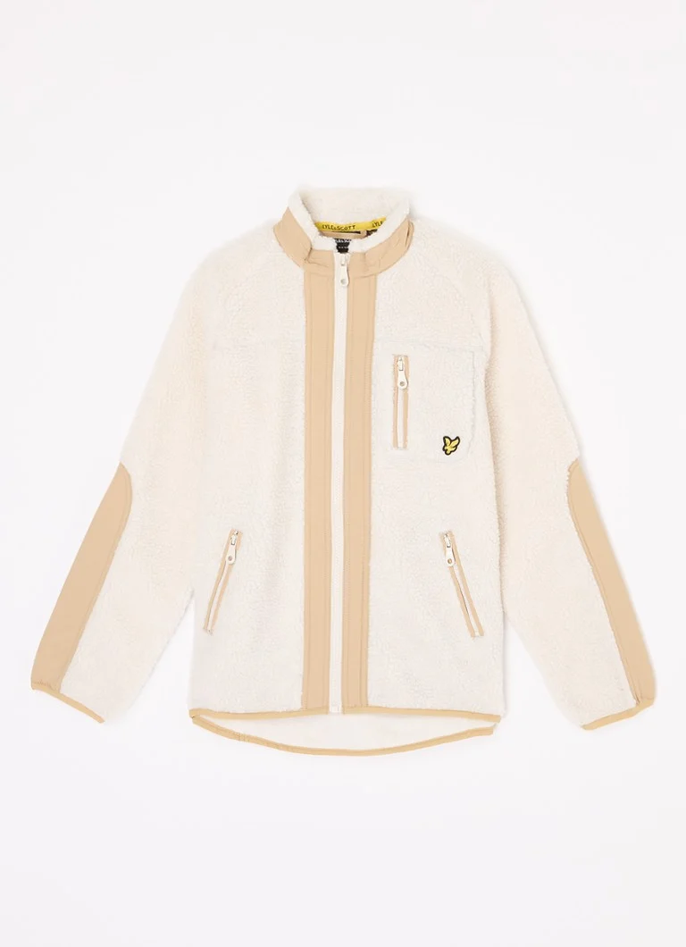 Jachetă Lyle & Scott Teddy cu logo brodat