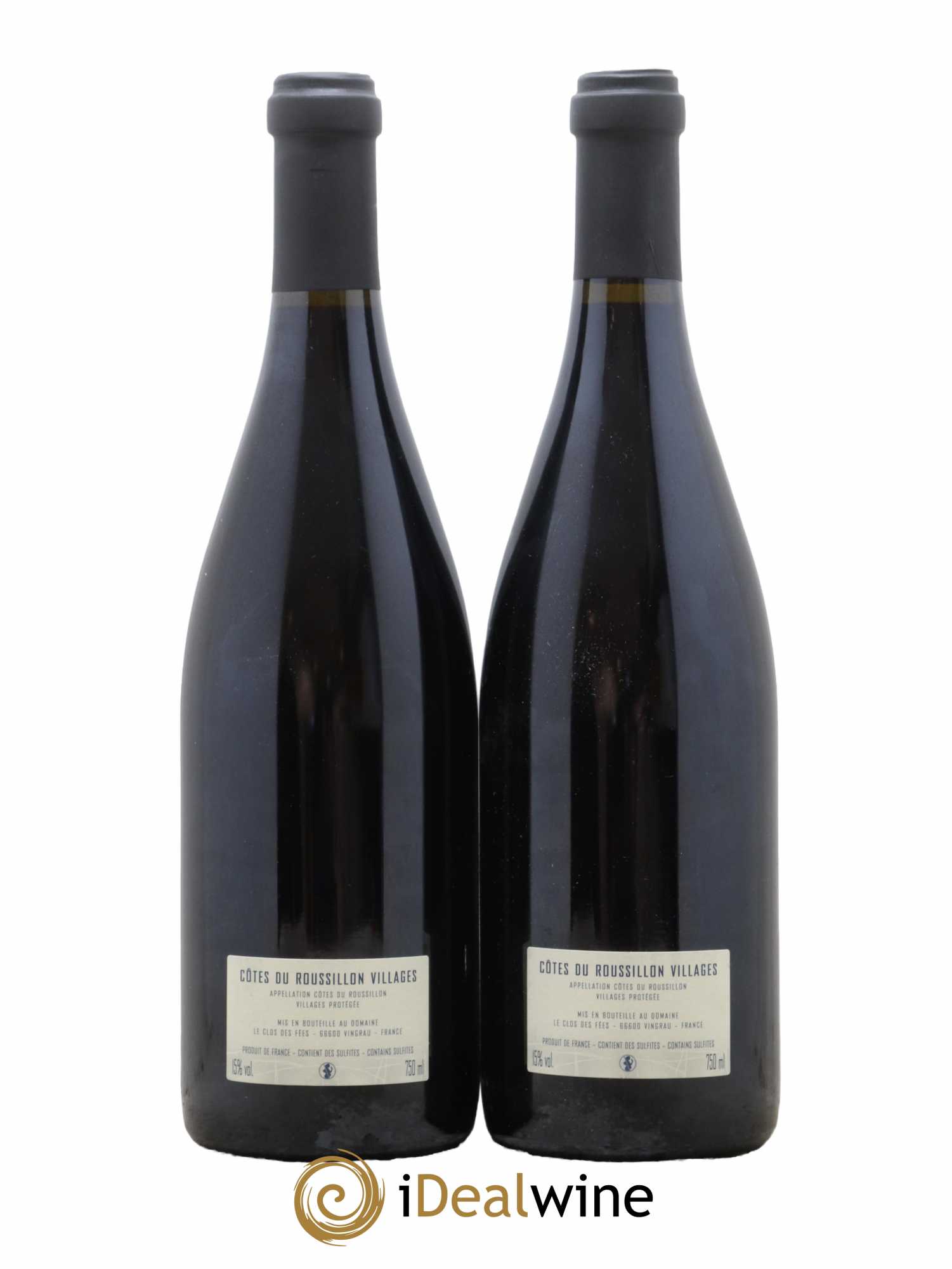 Côtes du Roussillon Villages Clos des Fées La Petite Sibérie Hervé Bizeul  2021 - Lot de 2 Bouteilles