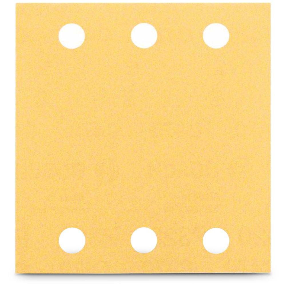 Lixa BOSCH 115 x 107 mm, grão 40, 6 furos, velcro, para madeira e tinta – 10 unidades
