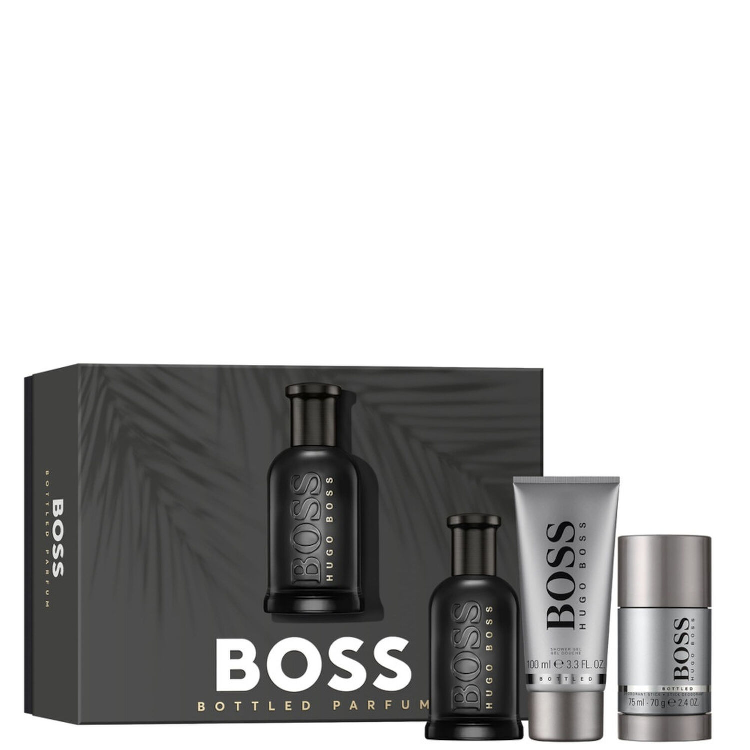 Hugo Boss Boss Bottled Parfum Homme Coffret Parfum 100 ml + Gel Douche 100 ml + Déodorant Stick 75 ml