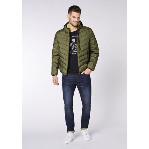 JACKE MIT LEICHT GLÄNZENDER OPTIK