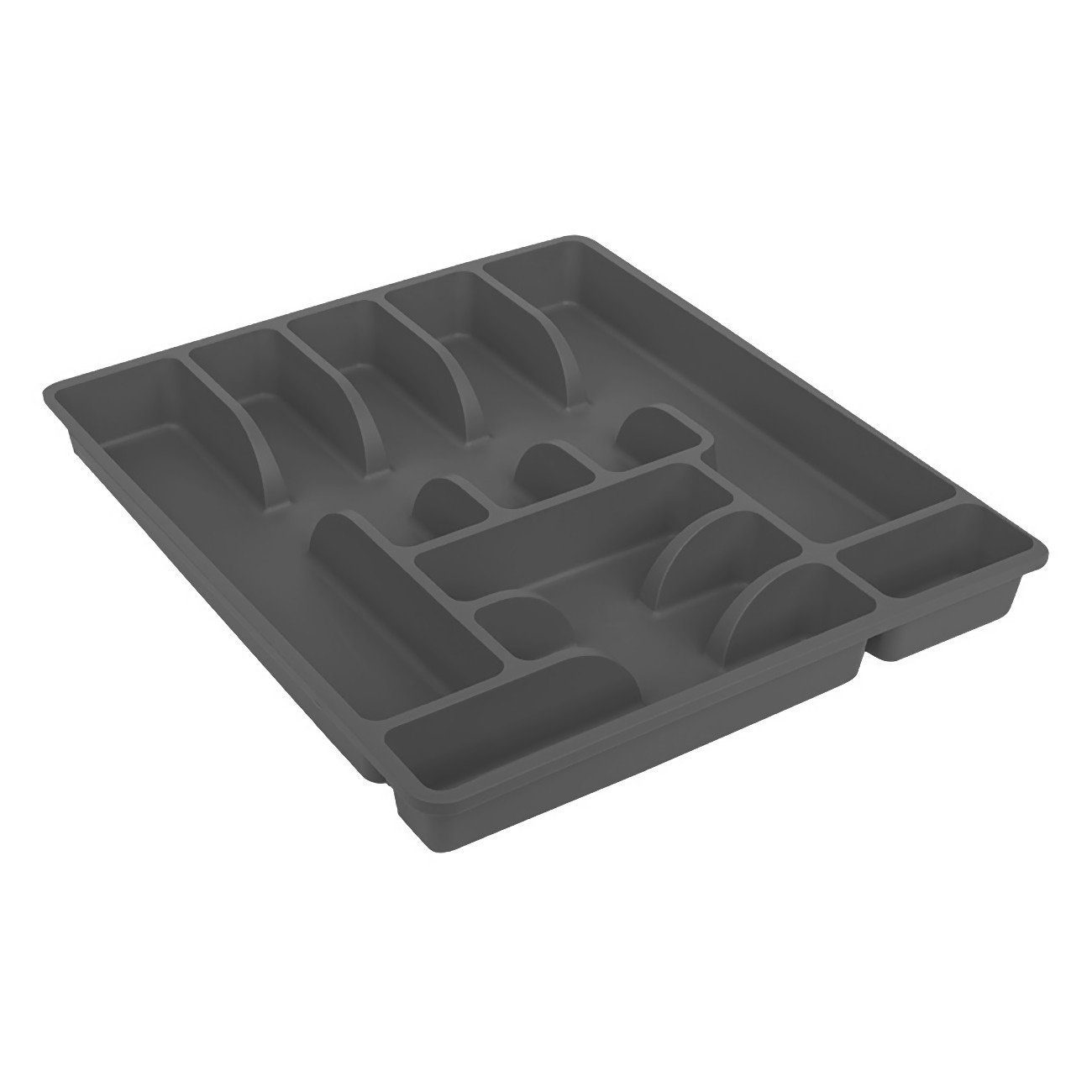 Engelland Besteckkasten Besteckeinsatz für Schubladen 40 cm (Vorteils-Set, 1 St., 45 x 39 x 5 cm), BPA-frei, robuster PP-Kunststoff, für alle handelsüblichen Schubladen
