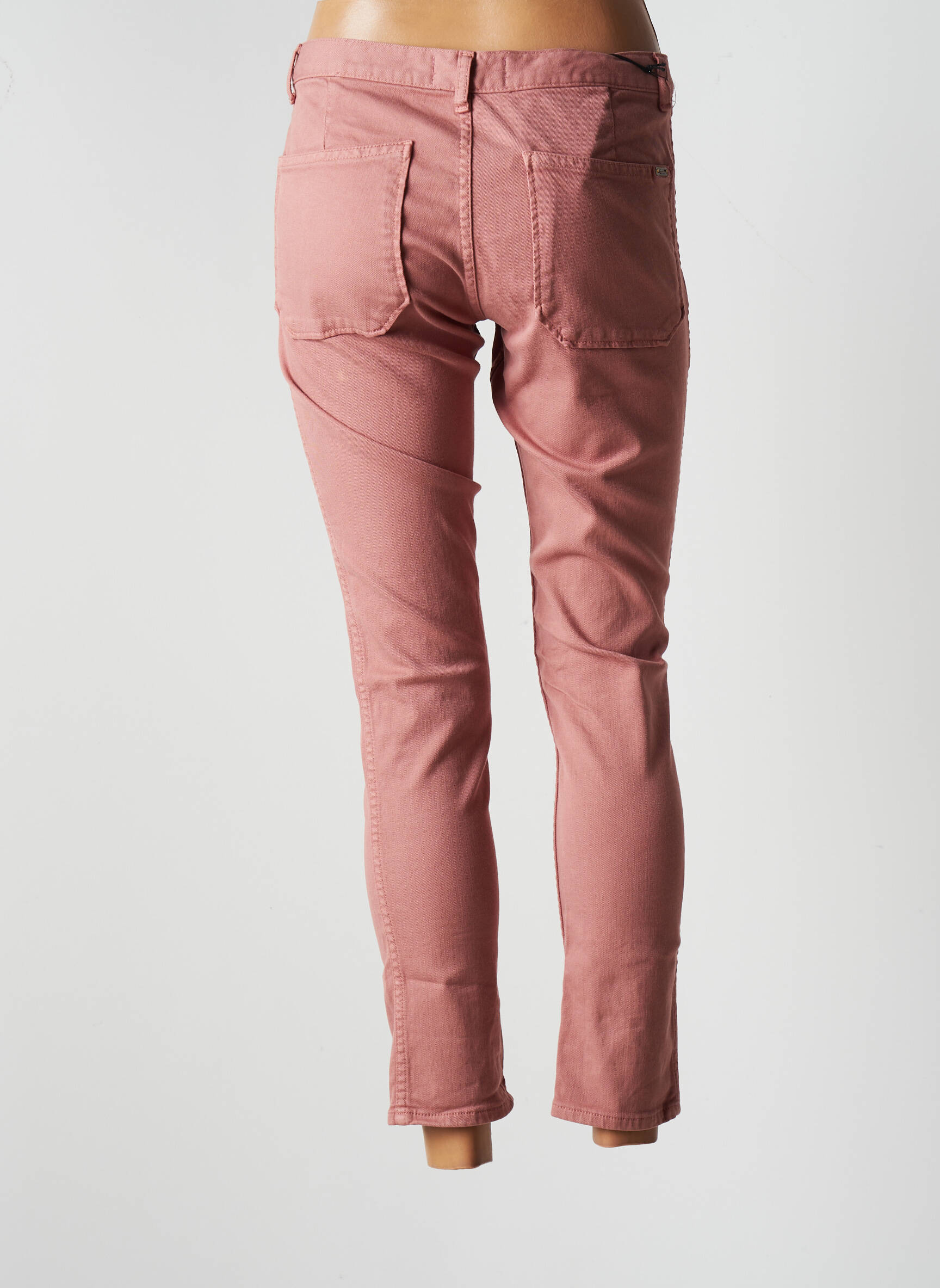 Acquaverde Jeans Coupe Slim Femme couleur rose