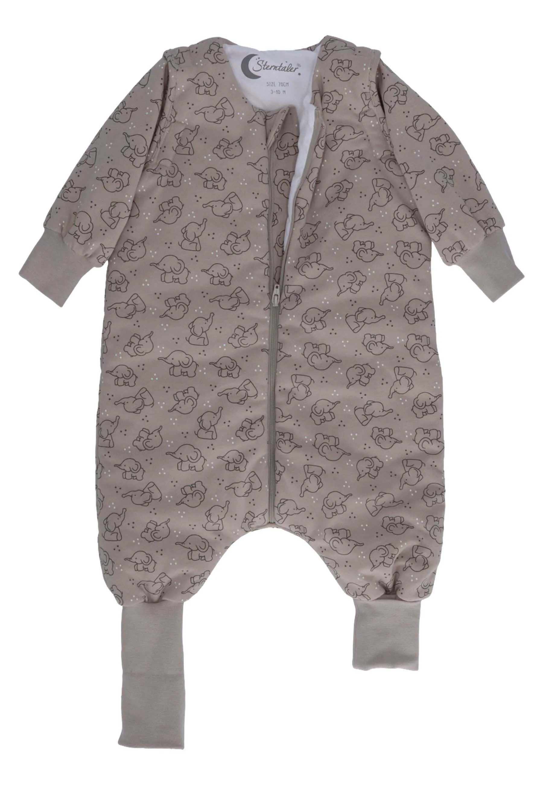 Schlafsack mit Beinen 70cm Elefant Eddy in Beige
