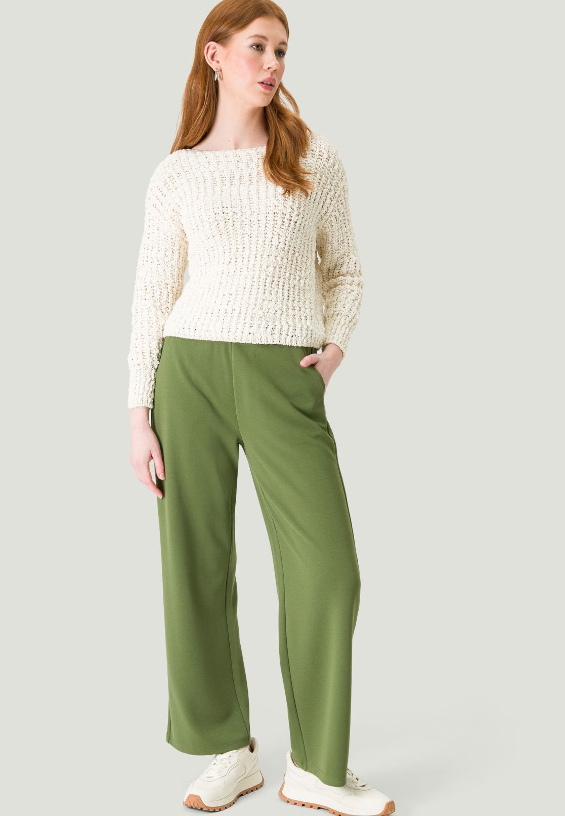 Sommerpullover mit U-Boot Ausschnitt