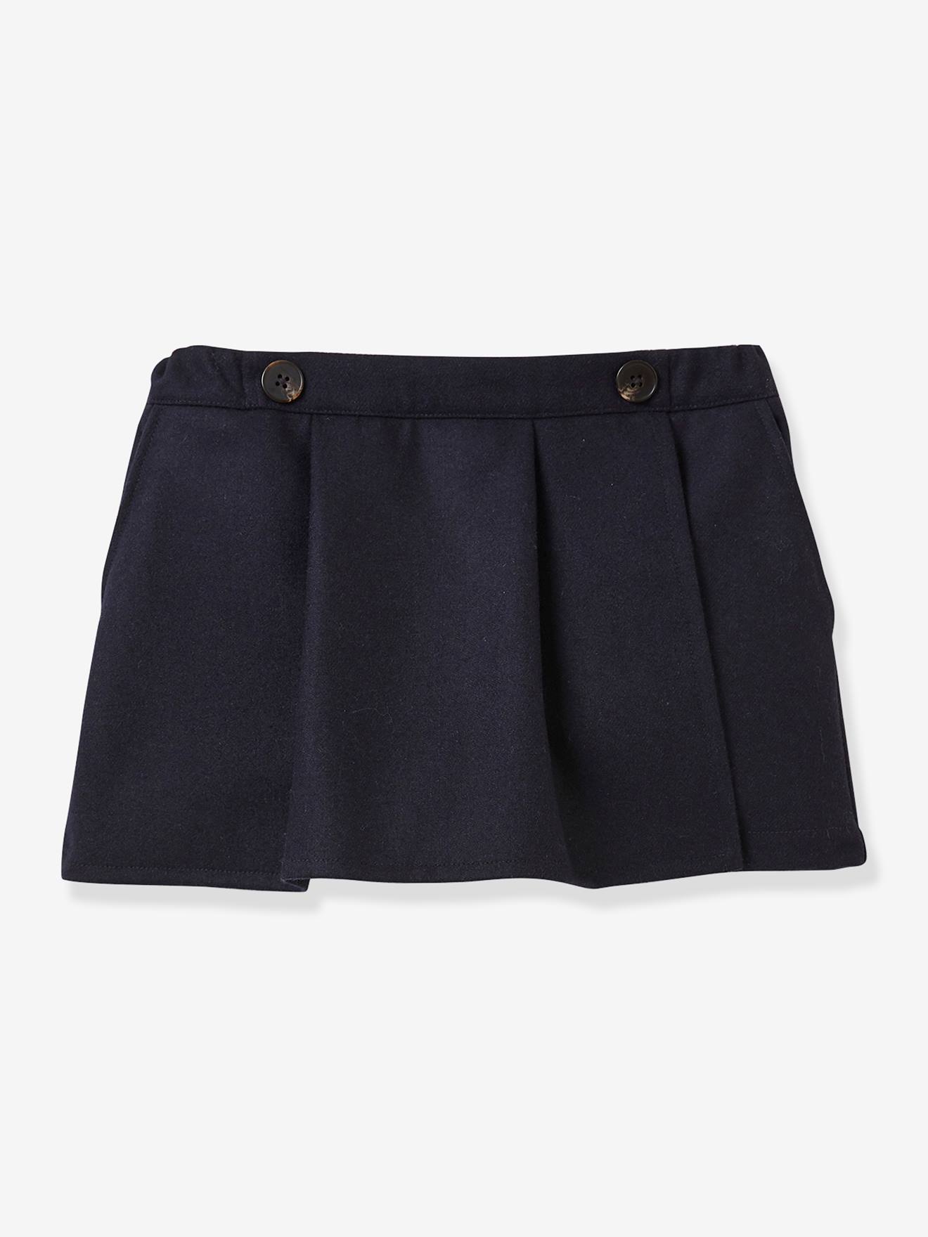 Cyrillus Mädchen Skort CYRILLUS, Woll-Mix - nachtblau