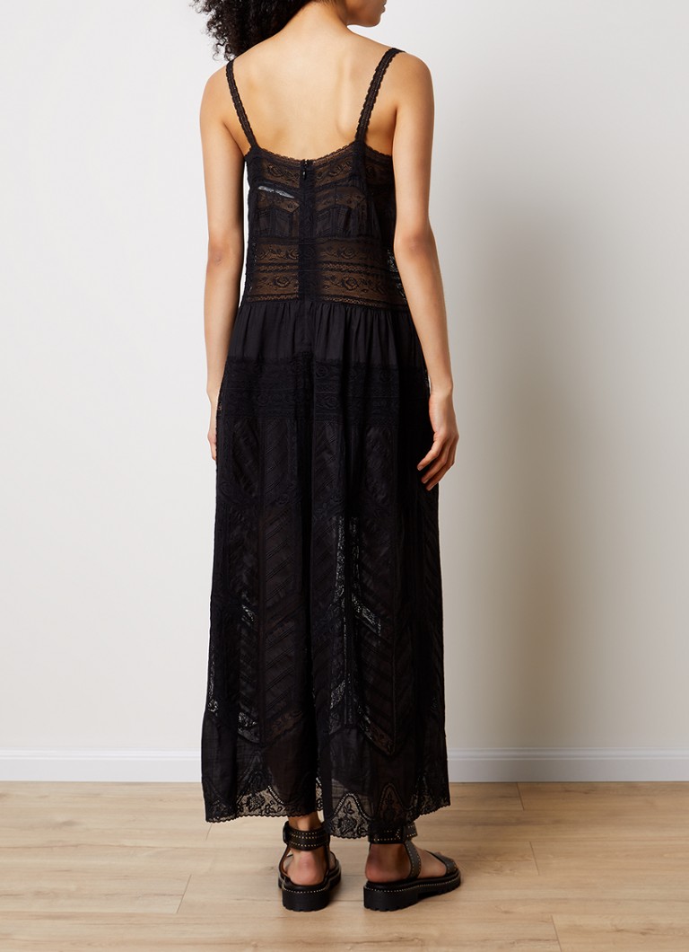 Zimmermann Halliday semi-transparent maxi dress with lace insert