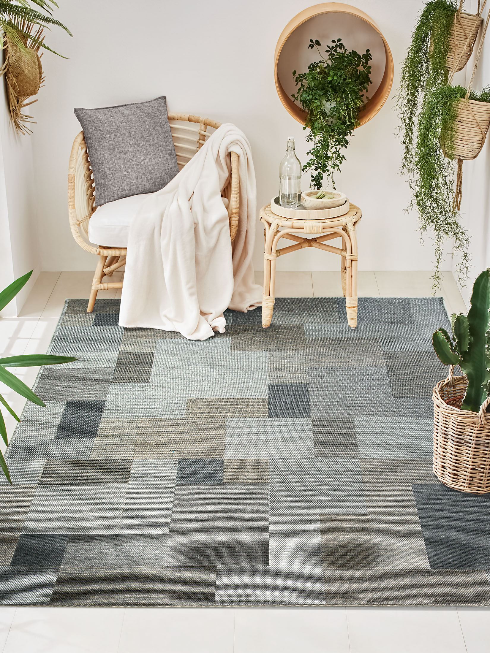 Arbelunda Outdoor-Teppich, Dunkelgrau
