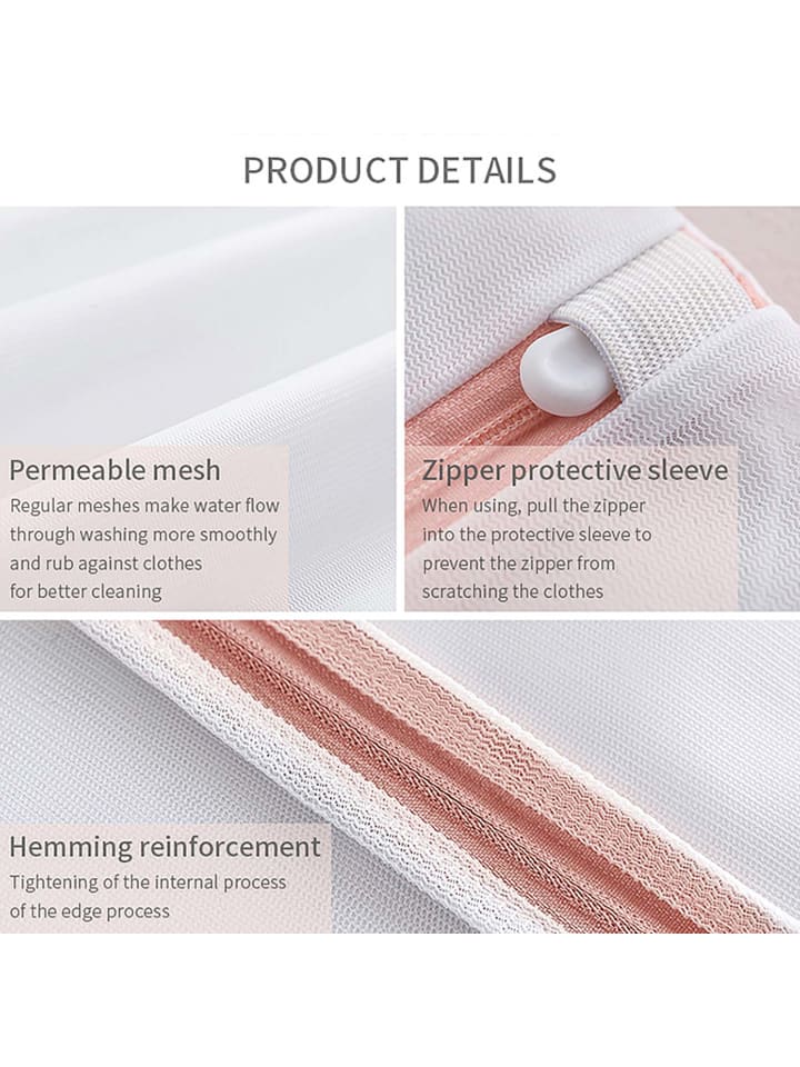 Intirilife 6-er Set Wäschenetze Wäschesäcke in Weiß günstig kaufen onesize