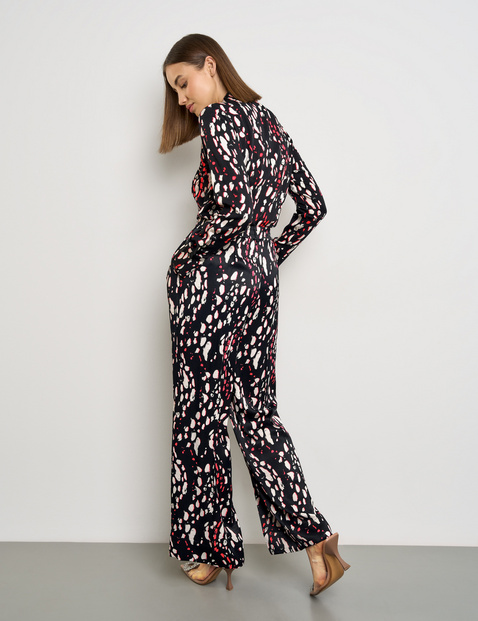 Feine Hose mit weitem Bein Palazzo