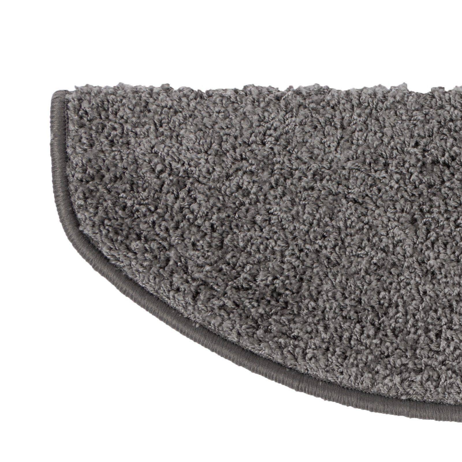 Stufenmatte Shaggy-Stufenmatte Barcelona, viele Farben & 2 Größen, Treppenschutz, Floordirekt, Halbrund
