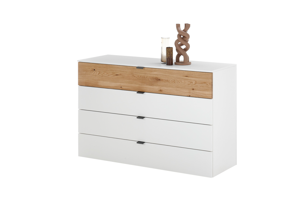 Loddenkemper Kommode Latura Bianco weiß matt